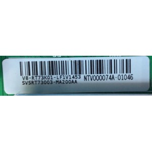 MAIN PARA TV TCL / NUMERO DE PARTE SVSRT73003-MA200AA / 40-RT73H1-MAA2HG / V8-RT73K01-LF1V1453 / PANEL LVU650NEBL CD9W10 / DISPLAY ST6451D02-G VER.2.1 / MODELO 65S525	